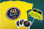 Tシャツ、ステッカー